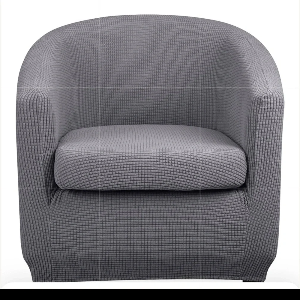 Gray Bucket Chair- Arm Chair Cover